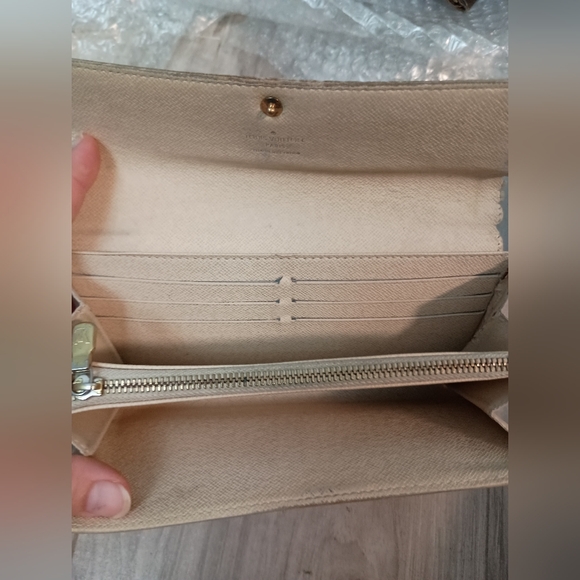 LOUIS VUITTON Portefeuille Sarah N61735 Damier Azur Wallet - Picture 8 of 11